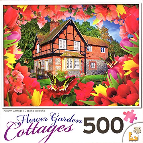 Autumn Cottage (Flower Garden Cottages 500), A 1000 Piece Jigsaw Puzzle by Lafayette Puzzle Factory
