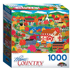 RoseArt Home Country Jigsaw Puzzle 1000pc Old Mill Pond