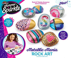 Shimmer ’n Sparkle Metallic Mania Rock Art DIY Kit for ages 6 and Up