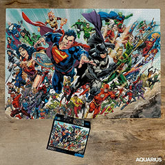 Aquarius DC Comics Puzzle Cast (3000 Piece Jigsaw Puzzle) - Officially Licensed DC Comics Merchandise & Collectibles - Glare Free - Precision Fit - 32 x 45 Inches