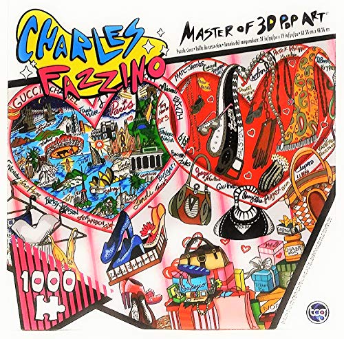 Master of 3D Pop Art The Girl's Gotta Have It! 1000 Piece Jigsaw Puzzle by Charles Fazzino. 27in x 19in Complete