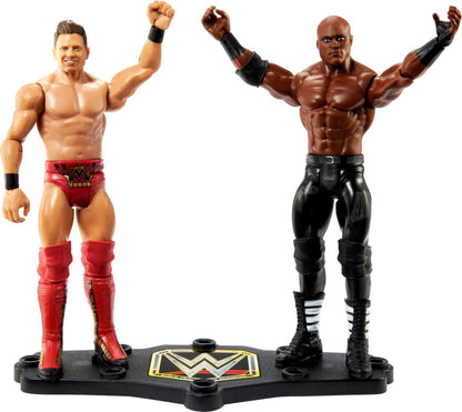 Mattel Bobby Lashley vs The Miz Championship Showdown 2-Pack 6-inch Action Figures Friday Night Smackdown Battle Pack for Ages 6 Years Old & Up