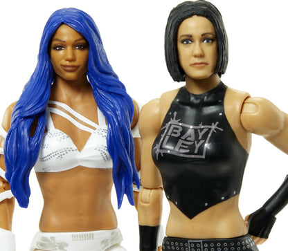 WWE Sasha Banks vs Bayley Championship Showdown 2-Pack 6-inch Action Figures Monday Night RAW Battle Pack for Ages 6 Years Old & Up