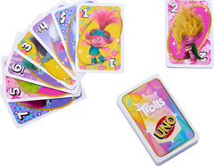 Mattel Games UNO Dreamworks Trolls Band Together Card Game for Family Night Travel and Camping Inspired by the Movie