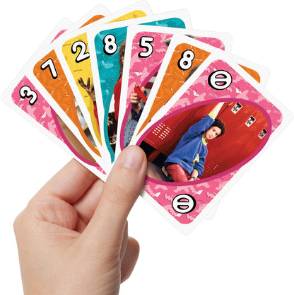 Mattel Games UNO Saved by The Bell Card Game with 112 Cards & Instructions, Great Gift for Kid, Adult or Family Game Night, Ages 7 Years & Older