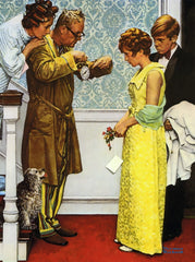 1000 Piece Puzzle for Adults Norman Rockwell First Date Home Late 27X20 Jigsaw by KI Puzzles