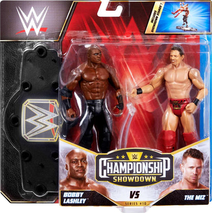 Mattel Bobby Lashley vs The Miz Championship Showdown 2-Pack 6-inch Action Figures Friday Night Smackdown Battle Pack for Ages 6 Years Old & Up