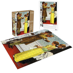 1000 Piece Puzzle for Adults Norman Rockwell First Date Home Late 27X20 Jigsaw by KI Puzzles