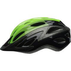Bell Axle Bike Helmet, Black/Green, Adult 14+ (54-61cm)