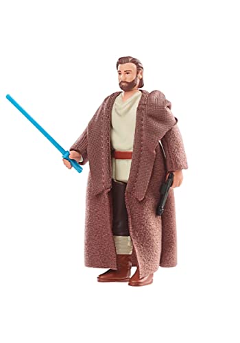 Star Wars Retro Collection OBI-Wan Kenobi (Wandering Jedi) Toy 3.75-Inch-Scale OBI-Wan Kenobi Figure, Toys for Kids Ages 4 and Up