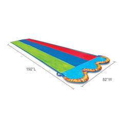 Banzai Inflatable Outdoor Backyard Water Slide Splash Toy