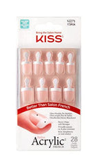 KISS Salon Acrylic French 28 Nails - KSA04C