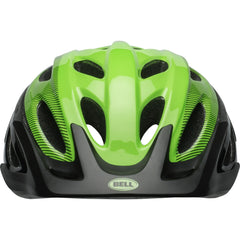 Bell Axle Bike Helmet, Black/Green, Adult 14+ (54-61cm)