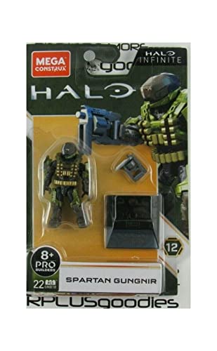2020 MEGA Construx Hallo InfiNnite Spartan GUNGNIR Heroes Series 12#GNB18 22 Pcs