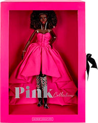Barbie - Fuchsia Long Dress Doll in Taffeta with Sweetheart Neckline with Pleats and Gathering Details, Matching Belt and a Wide Train, Adult Toy, HBX96