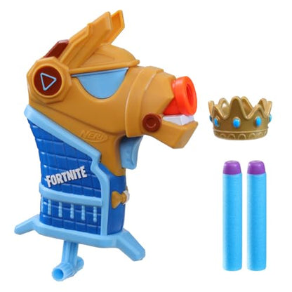 Hasbro Nerf- Fortnite Micro Yond3r- Mini Dart-Firing Blaster, Removable Crown and 2 Official Elite Darts - for Youth, Teens, Adults