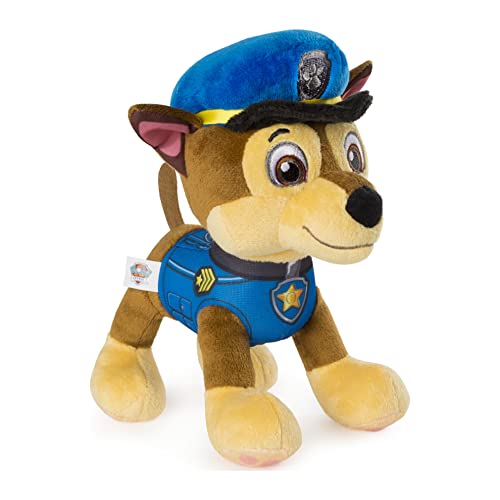Paw Patrol Chase Plush Toy, Standing Plush with Stitched Detailing
