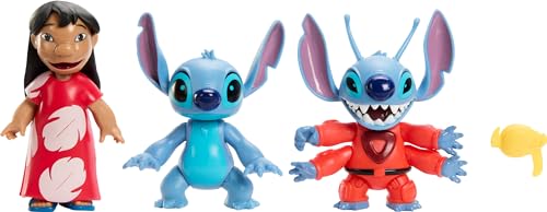 Mattel Disney Lilo and Stitch Finding Ohana Storytellers Pack of 3 Figures, Experiment 626