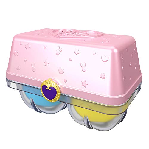 Polly Pocket Mystery Surprise Egg Carton - Pink Rainbow Playground Theme, Pink, Blue, Yellow