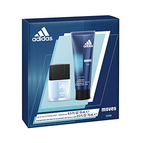 Adidas, Moves for Him. 2 Piece Gift set with EDT and Body Wash, Total Retail Value $22.00