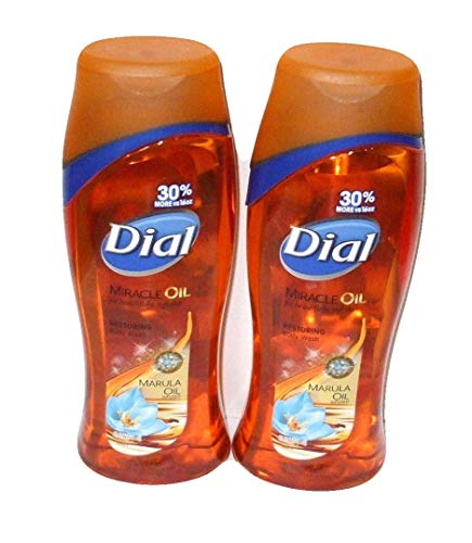 Dial Miracle Oil Restoring Body Wash, 21 FL OZ (Pack of 2)