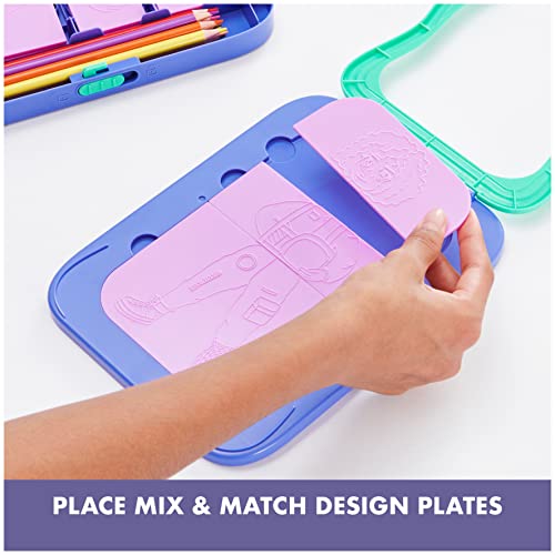 Spin Master Truly You! Character Creator Drawing Kit with Mix and Match Diverse Fashion Design Plates, 11 Colored Pencils, Arts & Crafts Kids Toys Ages 8 and up