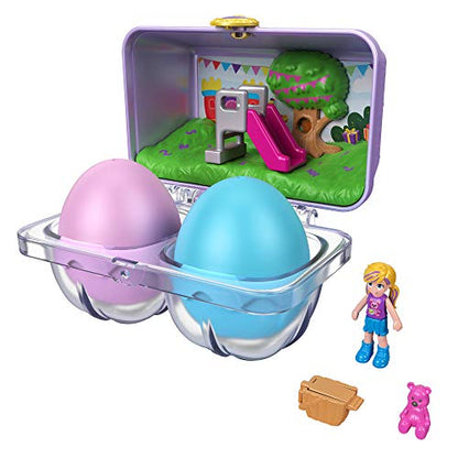 PoIIy Pocket, Mystery Surprise Egg Carton - Purple Birthday Party Bounce House Theme, Purple, Blue, Green