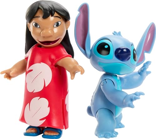 Mattel Disney Lilo and Stitch Finding Ohana Storytellers Pack of 3 Figures, Experiment 626, Lilo and Stitch, Posable Movie Toys