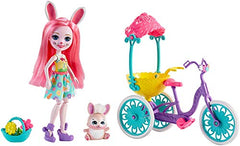 Mattel ENCHANTIMALS Pedal PALS BREE Bunny Doll & Bicycle