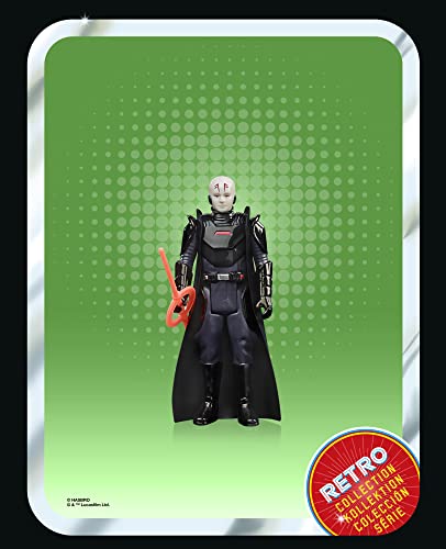 Star Wars Retro Collection Grand Inquisitor Toy 3.75-Inch-Scale OBI-Wan Kenobi Action Figure, Toys for Kids Ages 4 and Up, Multicolored, F5773