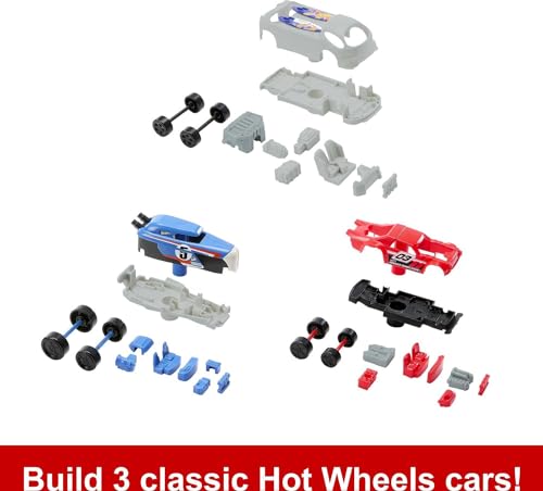 Mattel Games Hot Wheels 5-in-1 Kids Games Set for Travel, Parties and Game Nights with Family