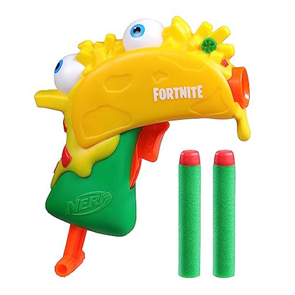 Nerf Microshot Fortnite Guaco Mini Blaster, Designed Based on Fortnite Guaco (Guaco), Includes 2 Nerf Elite Darts, Genuine Fortnite Nerf Blaster F7673