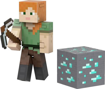 Minecraft Diamond Level Alex Action Figure, 6+ Years