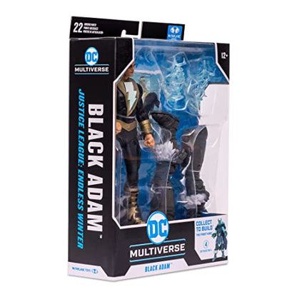 McFarlane Toys DC Multiverse Black Adam Endless Winter 7" Action Figure with Build-A Frost King Piece and Accessories