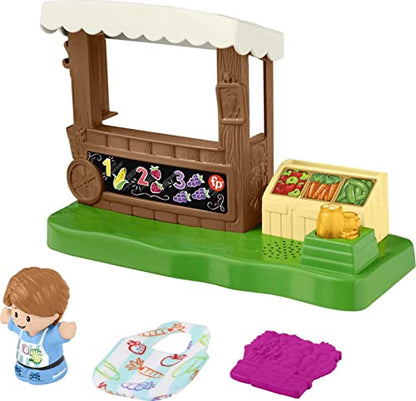 Fisher-Price Little People Toddler Toy Farmers Market Playset with Light Sounds Figure & Accessories for Ages 1+ Years