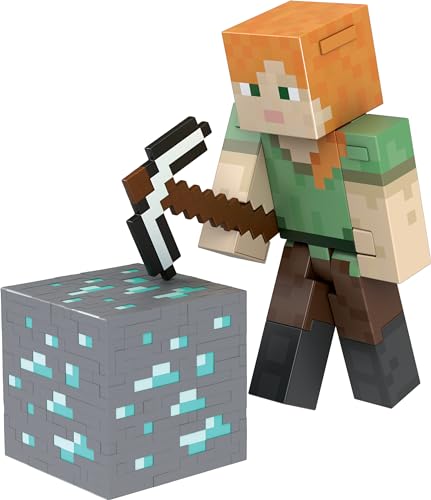 Minecraft Diamond Level Alex Action Figure, 6+ Years