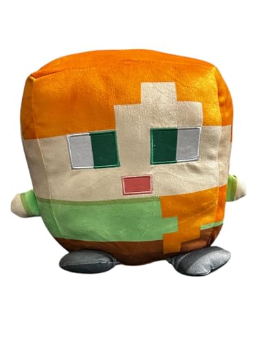 Minecraft Cuutopia Alex Plush Toy, Orange and Green, 10 inches