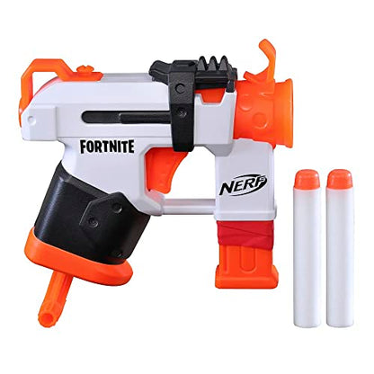 Nerf Fortnite Micro Tac SMG Mini Dart-Firing Blaster, Fortnite Tac SMG Equipment Design, Includes 2 Nerf Elite Darts