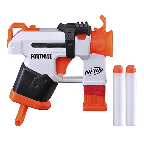 Nerf Fortnite Micro Tac SMG Mini Dart-Firing Blaster, Fortnite Tac SMG Equipment Design, Includes 2 Nerf Elite Darts