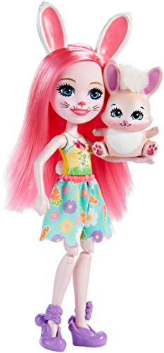 Mattel ENCHANTIMALS Pedal PALS BREE Bunny Doll & Bicycle