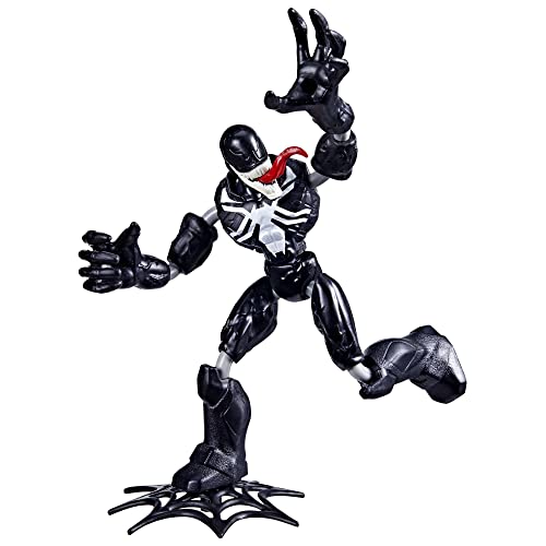 Spider-Man Marvel Bend and Flex Missions Venom Space Mission Action Figure, 6-Inch-Scale Bendable Toy with Accessory for Kids Ages 4 and Up