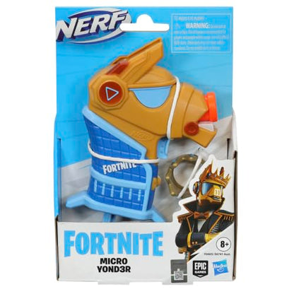 Hasbro Nerf- Fortnite Micro Yond3r- Mini Dart-Firing Blaster, Removable Crown and 2 Official Elite Darts - for Youth, Teens, Adults