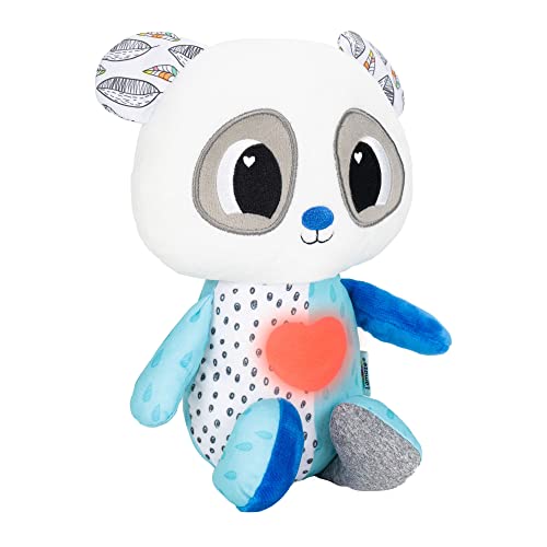 Lamaze Soothing Heart Panda Plush Lullaby Stuffed Animal - Vibrating Soother Includes Calming Glowing Heartbeat and 3 Lullabies - Baby Light Up Toys and Musical Toys - Ages 9 Months and Up