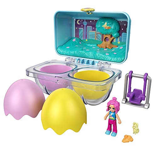 PoIIy Pocket Polly Pocket Mystery Surprise Egg Carton - Blue Nighttime Cityscape Theme