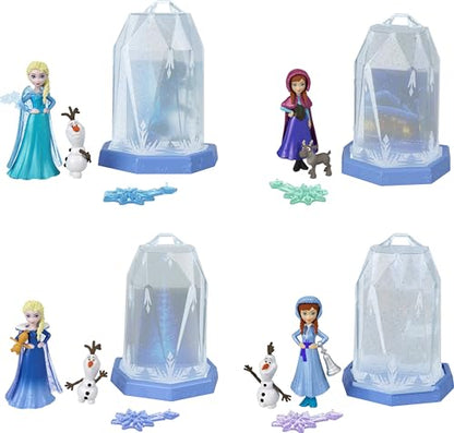 Mattel Disney Frozen Small Doll Ice Reveal with Squishy Ice Gel and 6 Surprises Including Character Friend