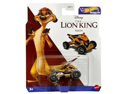 Hot Wheels Character Car: The Lion King – Timon Edition