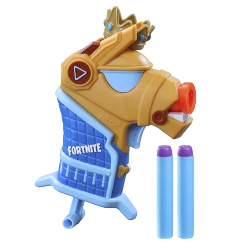 Hasbro Nerf- Fortnite Micro Yond3r- Mini Dart-Firing Blaster, Removable Crown and 2 Official Elite Darts - for Youth, Teens, Adults