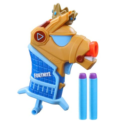 Hasbro Nerf- Fortnite Micro Yond3r- Mini Dart-Firing Blaster, Removable Crown and 2 Official Elite Darts - for Youth, Teens, Adults