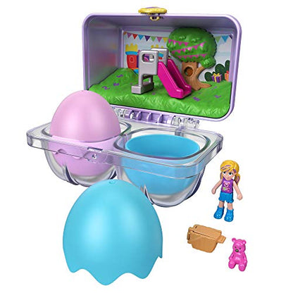 PoIIy Pocket, Mystery Surprise Egg Carton - Purple Birthday Party Bounce House Theme, Purple, Blue, Green