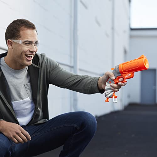 NERF Fortnite Flare Dart Blaster, Break-Open Dart Loading, Includes 3 Mega Darts That Whistle Through The Air, Pull-Down Priming Handle